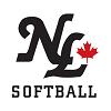NL logo with Maple leaf and SOFTBALL - 100x100 Softball banner logo
